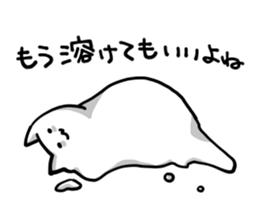 The white and soft cat everyday sticker #3968194