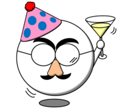 PUKA-kun Glasses sticker #3969217