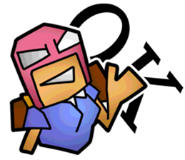 Masked Office Worker Sticker sticker #3969669