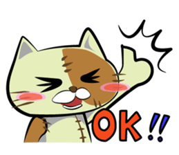 Sewing cat sticker #3970351