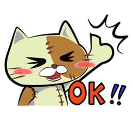 Sewing cat sticker #3970351