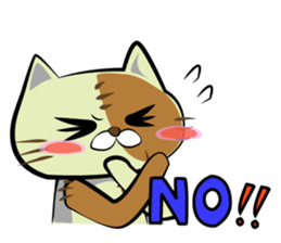 Sewing cat sticker #3970352