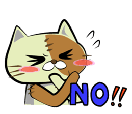 Sewing cat sticker #3970352