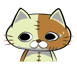 Sewing cat sticker #3970356