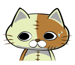 Sewing cat sticker #3970356