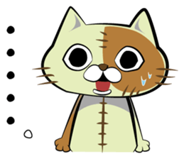 Sewing cat sticker #3970360