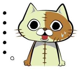 Sewing cat sticker #3970360