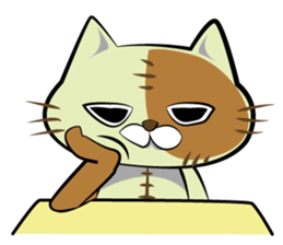 Sewing cat sticker #3970363