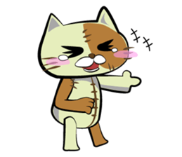 Sewing cat sticker #3970367