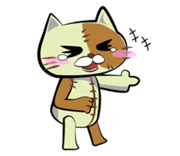 Sewing cat sticker #3970367