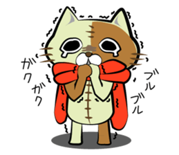 Sewing cat sticker #3970368