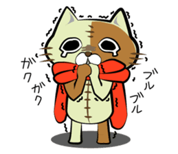 Sewing cat sticker #3970368