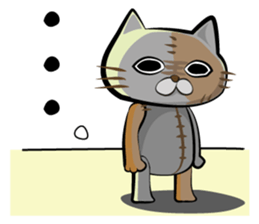 Sewing cat sticker #3970374