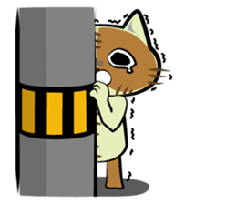 Sewing cat sticker #3970375