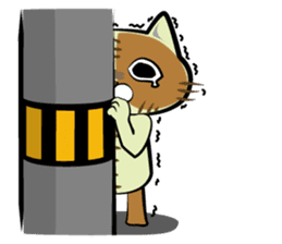 Sewing cat sticker #3970375