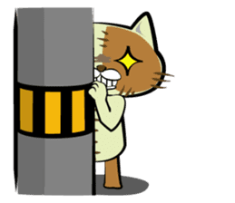 Sewing cat sticker #3970376