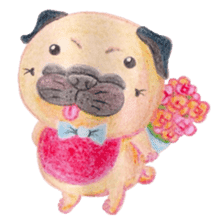 Joy's Pug Love sticker #3970508