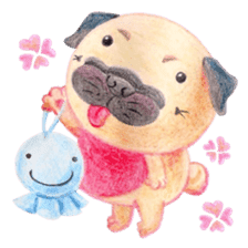 Joy's Pug Love sticker #3970512
