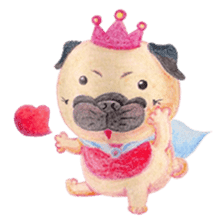 Joy's Pug Love sticker #3970526