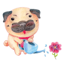 Joy's Pug Love sticker #3970529