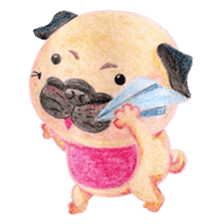 Joy's Pug Love sticker #3970531