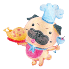 Joy's Pug Love sticker #3970532