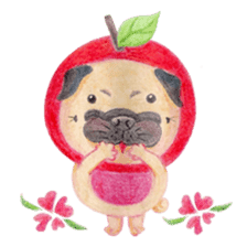 Joy's Pug Love sticker #3970535