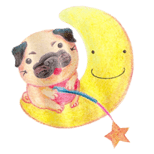 Joy's Pug Love sticker #3970538