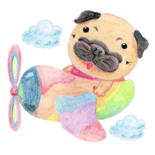Joy's Pug Love sticker #3970541