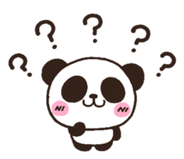 panda heart 2 sticker #3970919