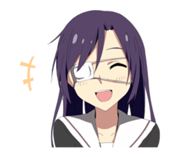 Dreamy schoolgirl Sticker sticker #3971205