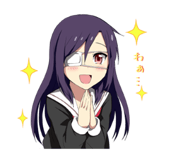 Dreamy schoolgirl Sticker sticker #3971217