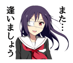 Dreamy schoolgirl Sticker sticker #3971222