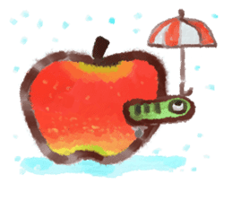 a green caterpillar sticker #3971503