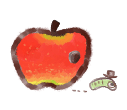 a green caterpillar sticker #3971506