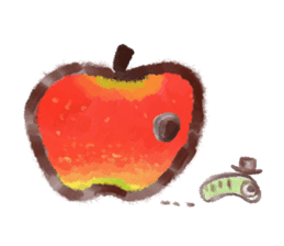 a green caterpillar sticker #3971506