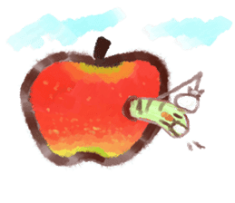 a green caterpillar sticker #3971510