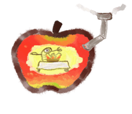 a green caterpillar sticker #3971511