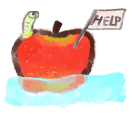 a green caterpillar sticker #3971522