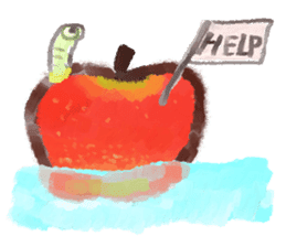 a green caterpillar sticker #3971522