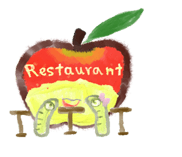 a green caterpillar sticker #3971529