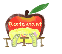 a green caterpillar sticker #3971529