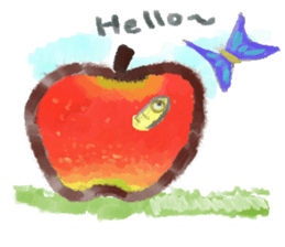 a green caterpillar sticker #3971530