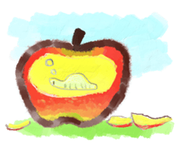 a green caterpillar sticker #3971532