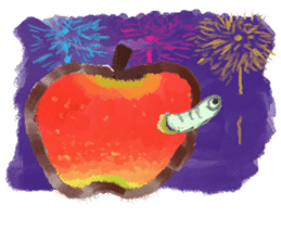 a green caterpillar sticker #3971533