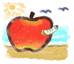 a green caterpillar sticker #3971534