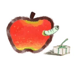 a green caterpillar sticker #3971535