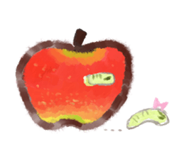 a green caterpillar sticker #3971536