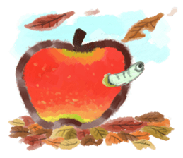 a green caterpillar sticker #3971537