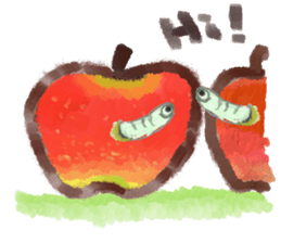 a green caterpillar sticker #3971538